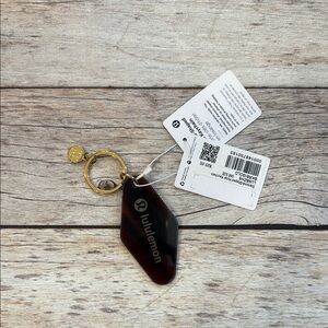 Lululemon Keychain with Gold Accent NWT